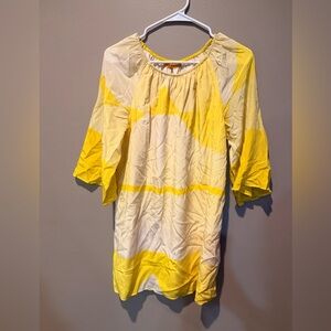 Alice + Olivia Yellow Silk Minidress Size Small